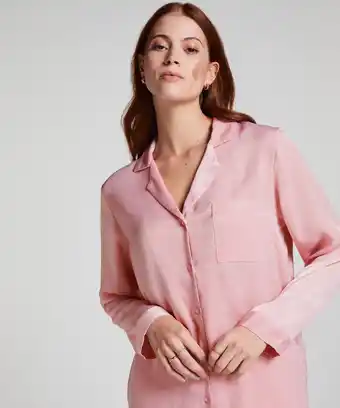 Hunkemoller Hunkemöller Jacket lange mouwen Satijn Roze aanbieding