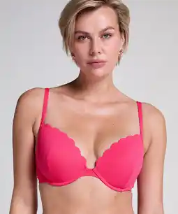 Hunkemoller Hunkemöller Voorgevormde beugel bikinitop Scallop Roze aanbieding