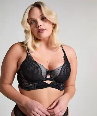 Hunkemoller Hunkemöller Voorgevormde longline beugel bh Juliette Zwart aanbieding