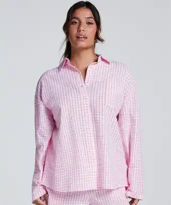 Hunkemoller Hunkemöller Pyjamatop Katoen Roze aanbieding