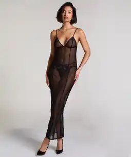Hunkemoller Hunkemöller Slipdress Maxime Zwart aanbieding