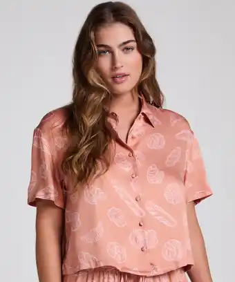Hunkemoller Hunkemöller Pyjama top Springbreakers Beige aanbieding