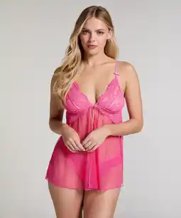 Hunkemoller Hunkemöller Babydoll Daisy Roze aanbieding