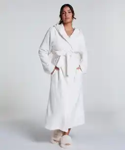 Hunkemoller Hunkemöller Badjas Waffle Wit aanbieding