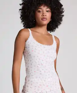 Hunkemoller Hunkemöller Pyjamaset Rib Roze aanbieding