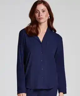 Hunkemoller Hunkemöller Jacket Jersey Essential Blauw aanbieding