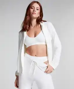Hunkemoller Hunkemöller Jacket Jersey Essential Wit aanbieding