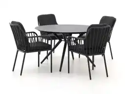 Kees Smit Manifesto Arasso/Sora ø127cm dining tuinset 5-delig aanbieding