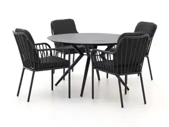 Kees Smit Manifesto Arasso/Sora ø127cm dining tuinset 5-delig aanbieding