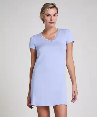 Hunkemoller Hunkemöller Nightshirt Jersey Blauw aanbieding
