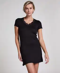 Hunkemoller Hunkemöller Nightshirt Jersey Zwart aanbieding