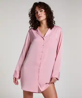 Hunkemoller Hunkemöller Nachthemd Satin Roze aanbieding
