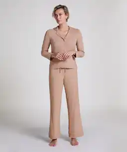 Hunkemoller Hunkemöller Broek Rib Essential Beige aanbieding