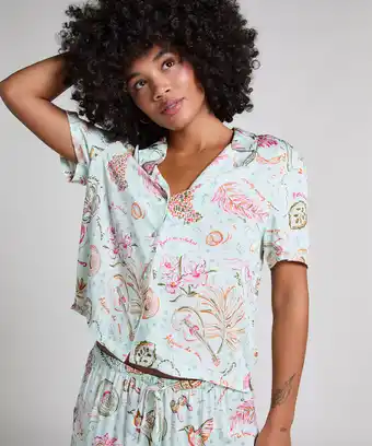 Hunkemoller Hunkemöller Jacket Satin Groen aanbieding