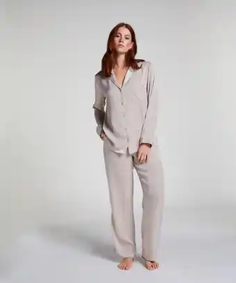 Hunkemoller Hunkemöller Broek Satijn Beige aanbieding