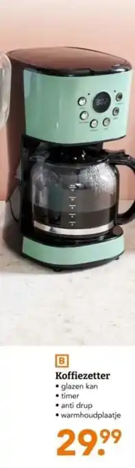 Blokker Koffiezetter aanbieding