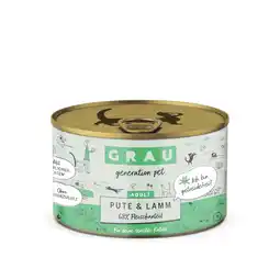 Zooplus GRAU Adult Graanvrij 6 x 200 g Kattenvoer - Kalkoen & Lam aanbieding