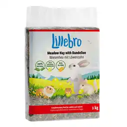 Zooplus 3x1kg Lillebro Weidehooi met Paardenbloem Knaagdier en Konijnenvoer aanbieding