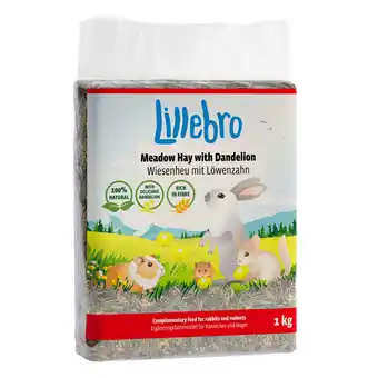 Zooplus 3x1kg Lillebro Weidehooi met Paardenbloem Knaagdier en Konijnenvoer aanbieding