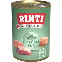 Zooplus Rinti Sensible Puur 24 x 400 g - Puur gevogelte aanbieding