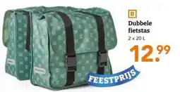 Blokker Dubbele fietstas aanbieding