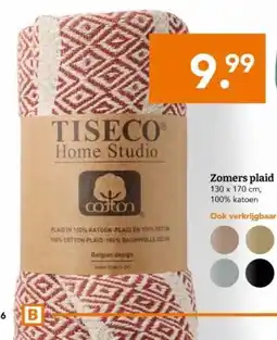 Blokker Zomers plaid aanbieding