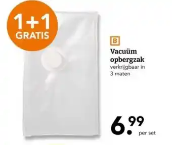Blokker Vacuüm opbergzak aanbieding