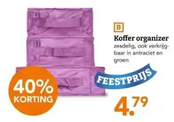 Blokker Koffer organizer aanbieding