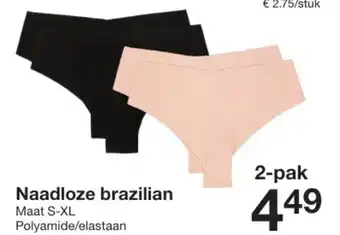 Zeeman Naadloze brazilian aanbieding