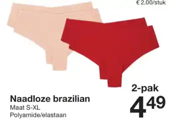 Zeeman Naadloze brazilian aanbieding