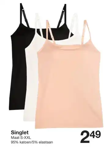 Zeeman Singlet aanbieding
