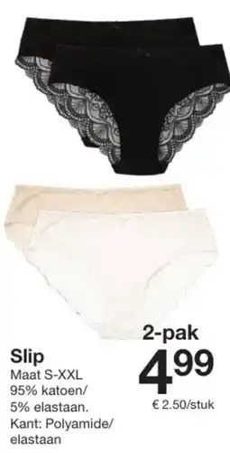 Zeeman Slip aanbieding
