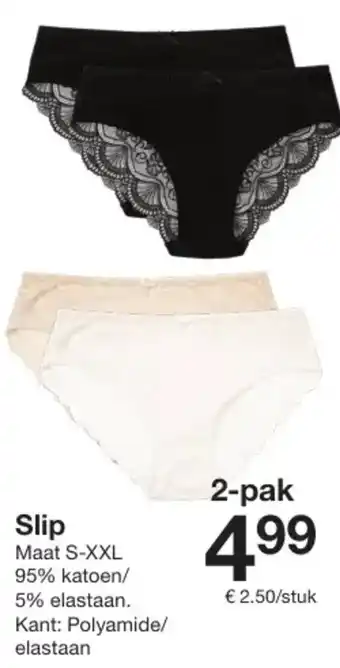 Zeeman Slip aanbieding