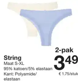 Zeeman String aanbieding