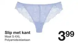 Zeeman Slip met kant aanbieding