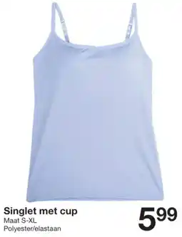 Zeeman Singlet met cup aanbieding