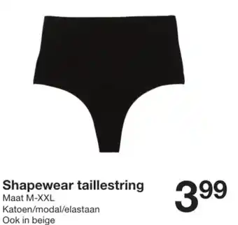 Zeeman Shapewear taillestring aanbieding