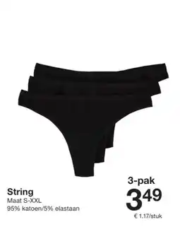 Zeeman String aanbieding