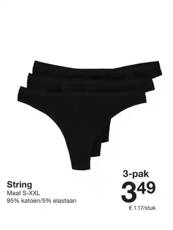 Zeeman String aanbieding