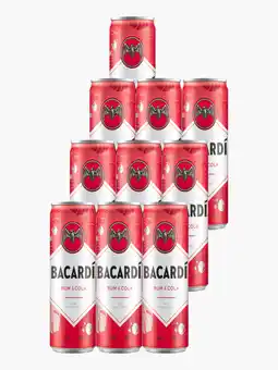 Flink Bacardi & Cola 25cl 10x aanbieding