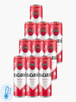 Flink Bacardi & Cola 25cl 10x aanbieding