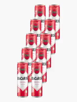 Flink Bacardi & Cola 25cl 10x aanbieding