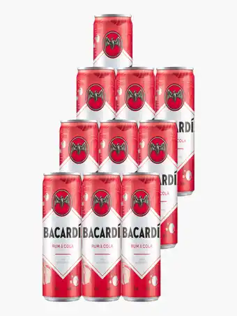 Flink Bacardi & Cola 25cl 10x aanbieding