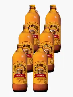 Flink Bundaberg Gingerbeer 37.5cl 6x aanbieding