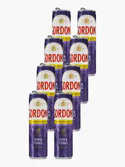 Flink Gordon's London Dry Gin & Tonic 6,4% 25cl 8x aanbieding
