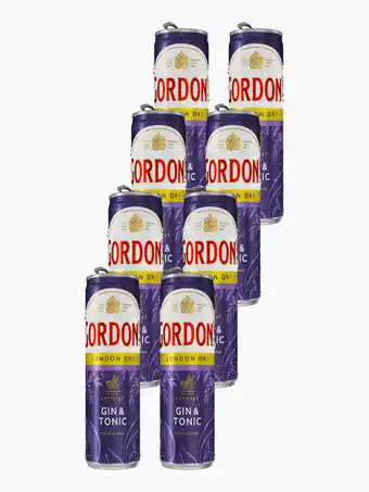 Flink Gordon's London Dry Gin & Tonic 6,4% 25cl 8x aanbieding
