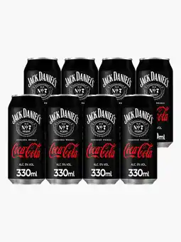 Flink Jack Daniels & Cola 5% 33cl 8x aanbieding