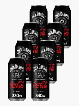 Flink Jack Daniels & Cola 5% 33cl 8x aanbieding