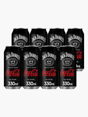 Flink Jack Daniels & Cola 5% 33cl 8x aanbieding
