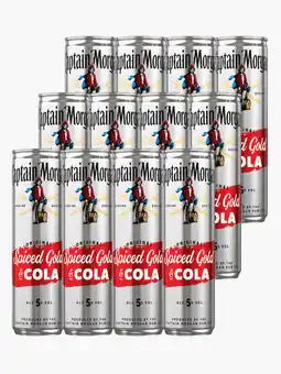 Flink Captain Morgan Spiced Gold & Cola blik 5% 25cl 12x aanbieding
